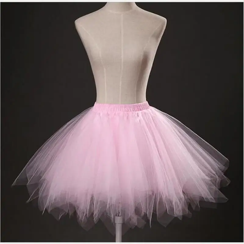 Разноцветные женские короткие Подъюбники для свадебных платьев аксессуары 2017