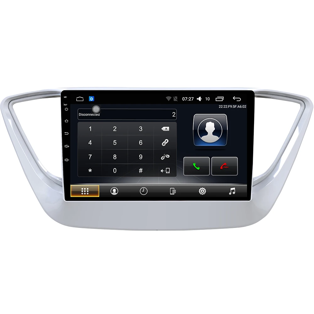Android 7 1 автомобильный dvd плеер 2G/32G для Hyundai Verna 2017 Solaris 2016 GPS навигационная система с