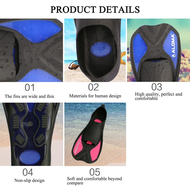 

Adult Swim Fins Neoprene Swimming Flipper Anti-slip Diving Fins For Adults Neoprene Flippers For Snorkeling Surfing new