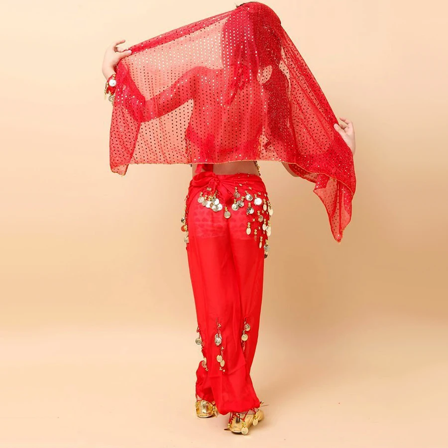 Детский костюм для танца живота 2 шт. (топ + штаны) девочек живота|kids belly dance costumes|belly