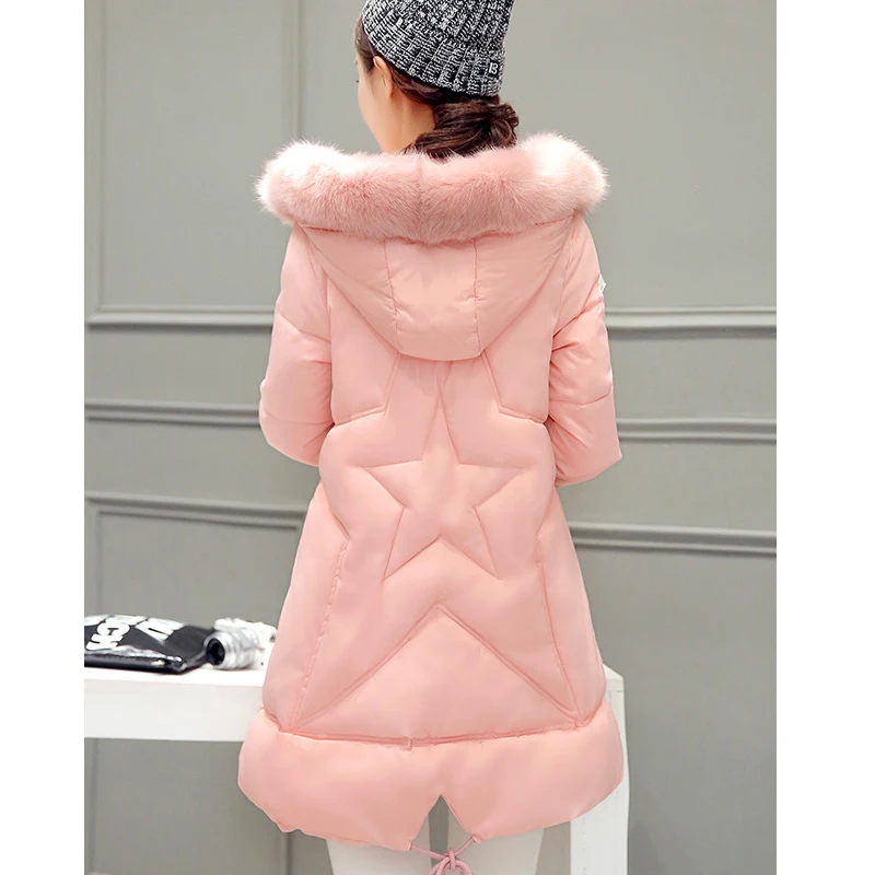 OkayMom черное зимнее теплое пальто для беременных ветровка пуховые парки одежда