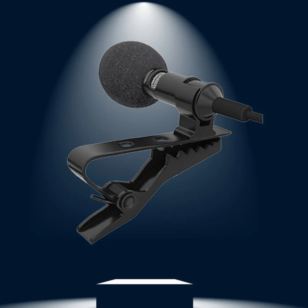 Newest External 3.5mm Clip-on Lapel Lavalier Microphone For Smart Phone PC Laptop Mobilephone Omnidirectional hot