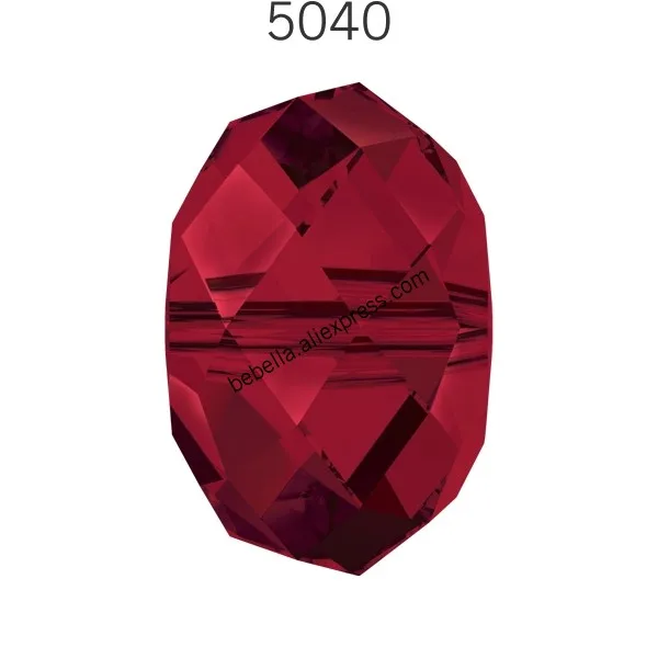 Siam 208 1 шт.) Кристалл от Swarovski 5040 бриолет бисер Сделано в Австрия свободные бусины Стразы для рукоделия ювелирных изделий - Цвет: Siam 208