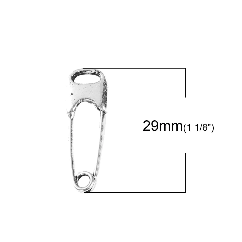 8 сезонов простые безопасные булавки из сплава цинка броши серебряного цвета в