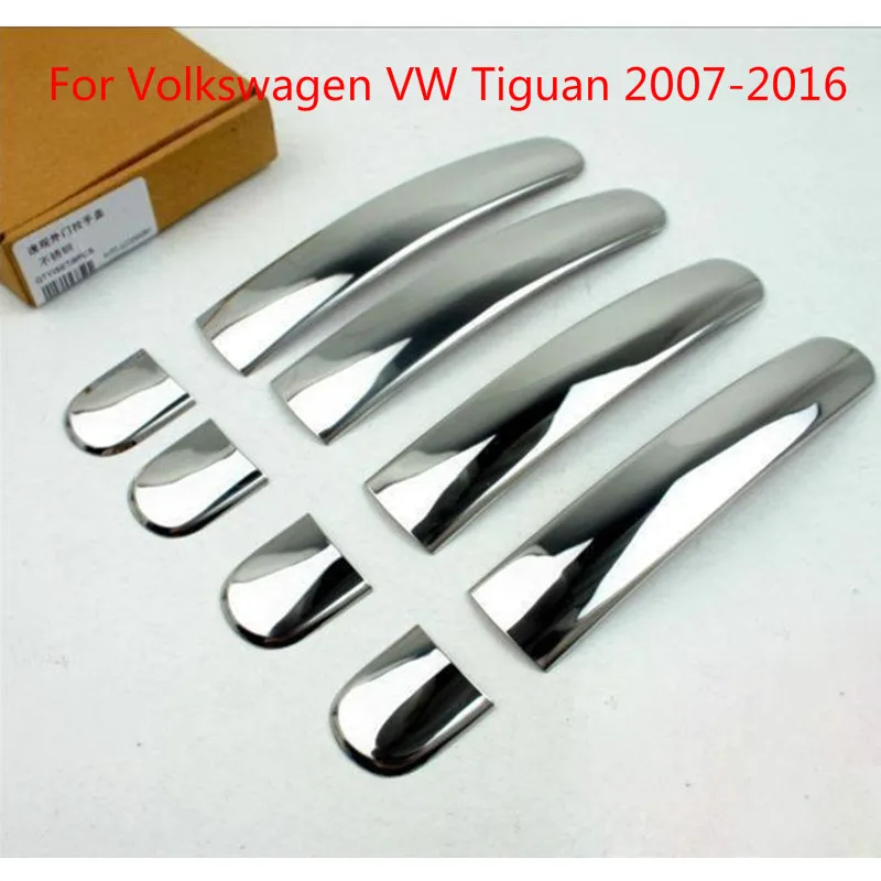 Высокое качество ABS хромированная дверная ручка Крышка для Volkswagen VW Tiguan 2007 2008 2009 2010