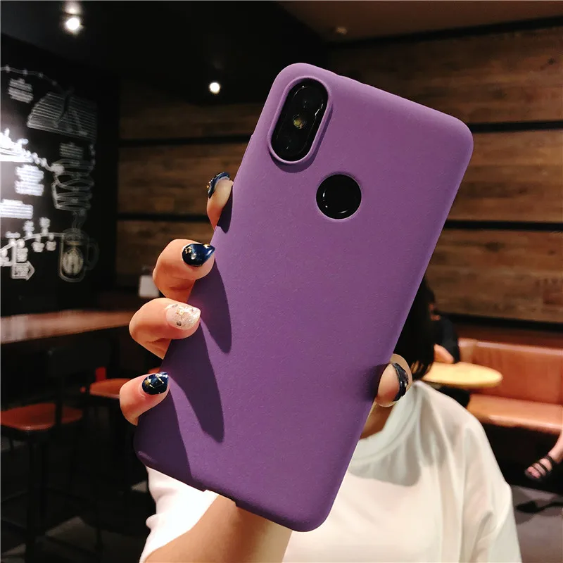Luxury Frosted Sand Texture Matte Case For XiaoMi 8 SE 6 5X 6X A1 A2 5C 4 4C 5s Plus Note 2 3 Max MIX Cover Plastic Phone |