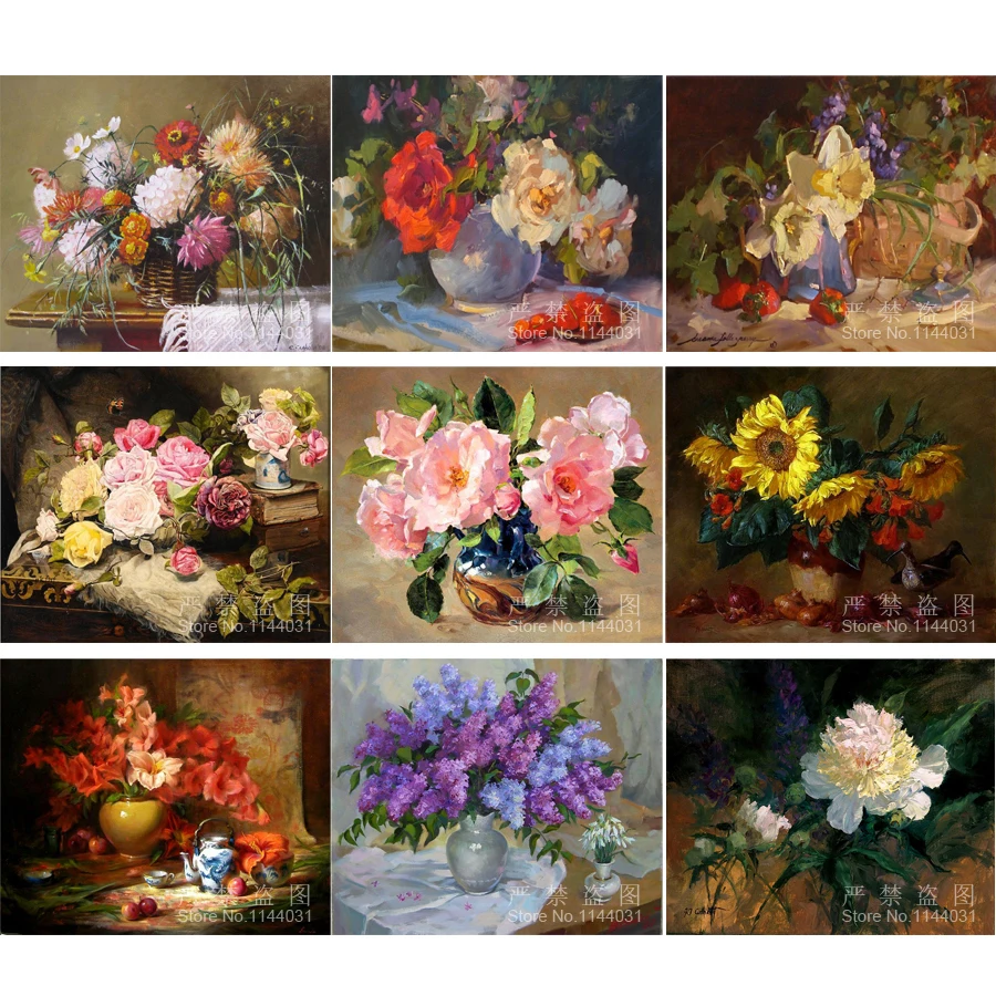 5D DIY алмазная живопись Вышивка квадратная полная Алмазная вышивка фиолетовая