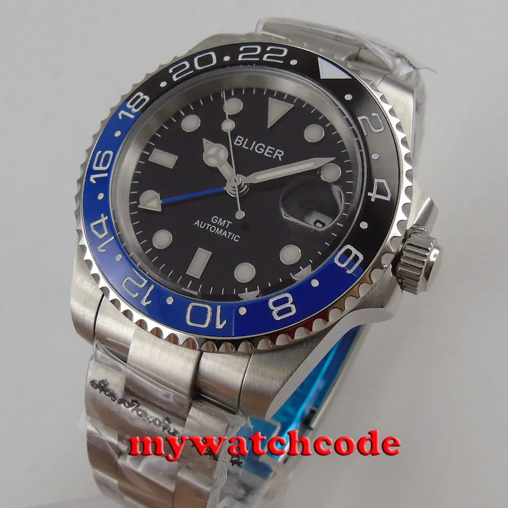 Мужские автоматические часы с черным циферблатом 40 мм|watch automatic men|watch menwatch men |