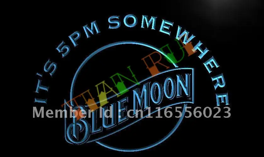 LA464 это 5 где то голубая луна светодиодный неоновый светильник знак|sign led|sign lightsign