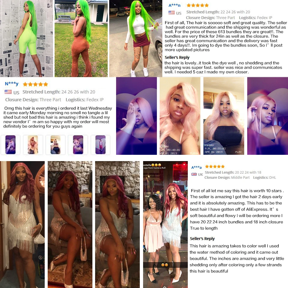 613 пучков волос с застежкой бразильские прямые пучки 3 4 пряди застежкой|3/4 пучка