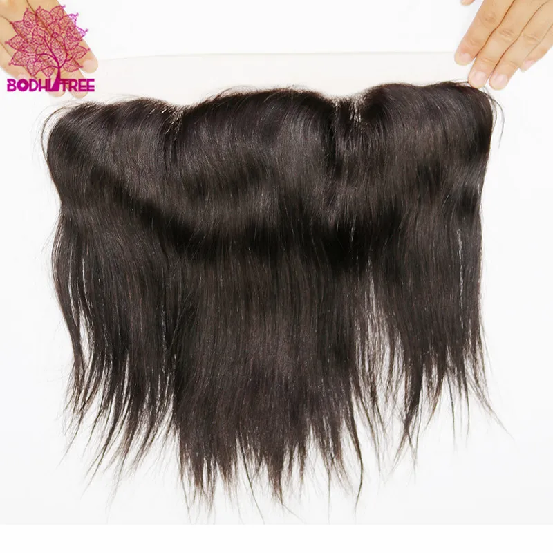 TOP 7A Peruvian Straight Virgin Hair With Closure 3 Bundles 13*4 Human Frontal |