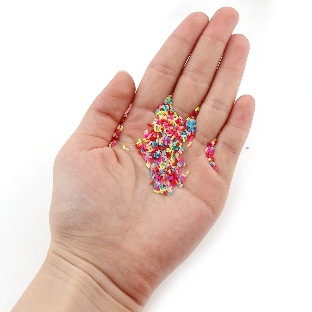 

About 20g 1-2mm Mix Color 3D Simulation Cream Color Needle Soft Clay Strips For Nail Art DIY Decorations Tools Slices