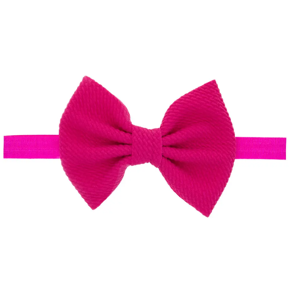 

Baby Nylon Headbands Bows Baby Nylon Headband Newborn Shower Gift Toddler Headwrap Infant girls hair bows Fall Bows HB389S