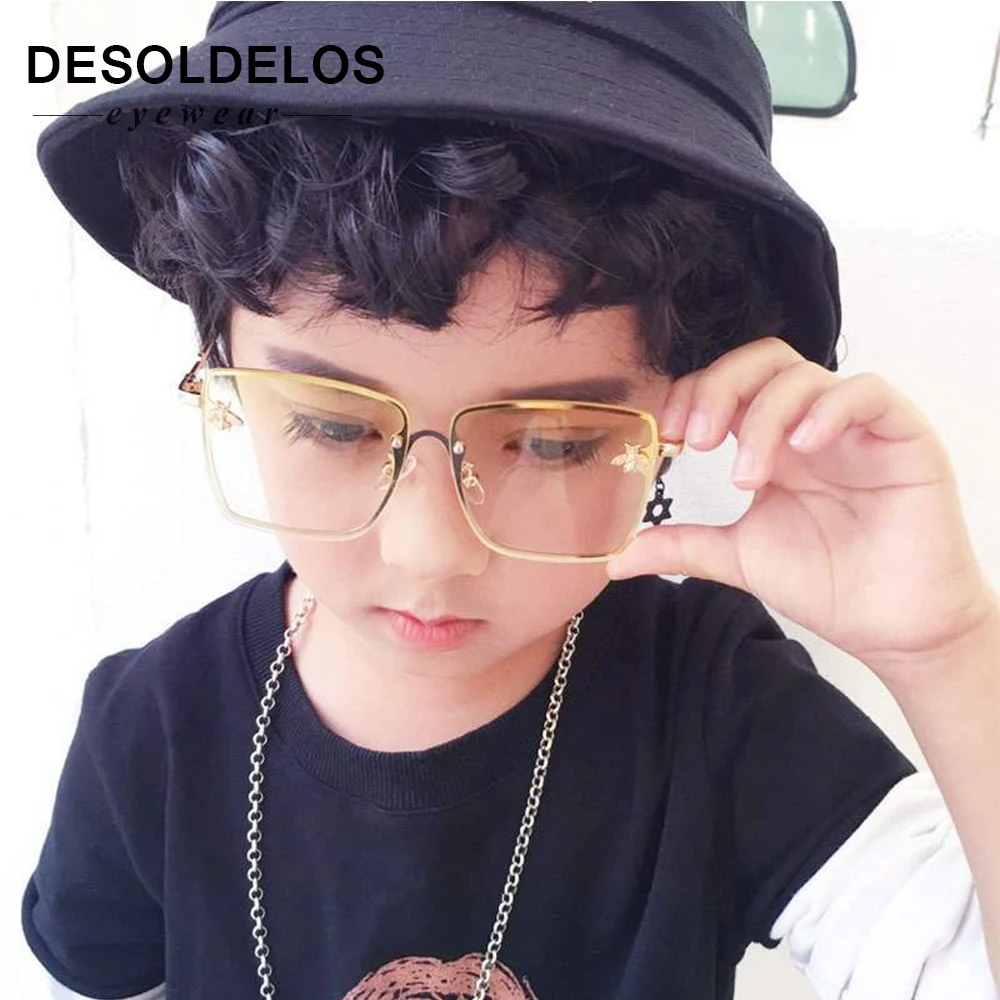 2019 большие квадратные детские солнцезащитные очки знаменитости для мальчиков и