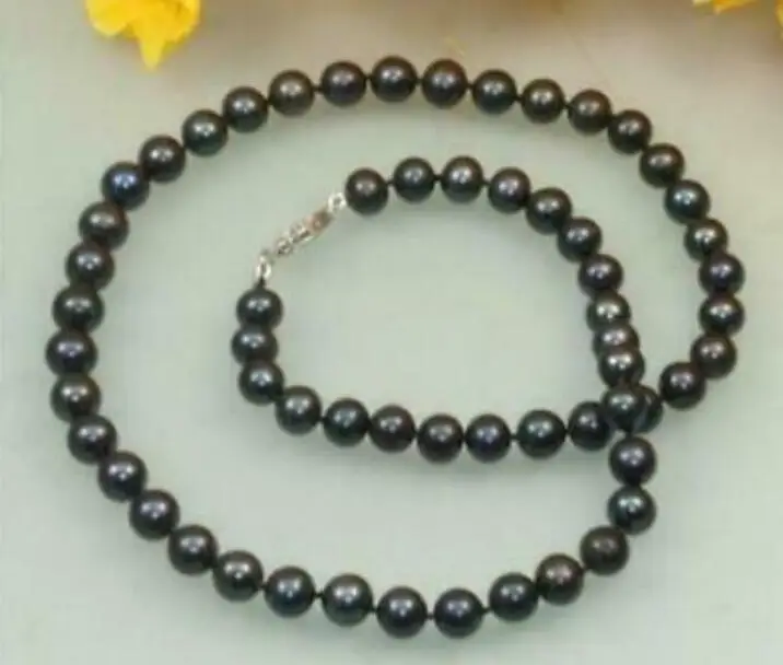 

Красивое ожерелье из таитянского черного жемчуга 9-10 мм, 18 дюймов, 36 дюймов