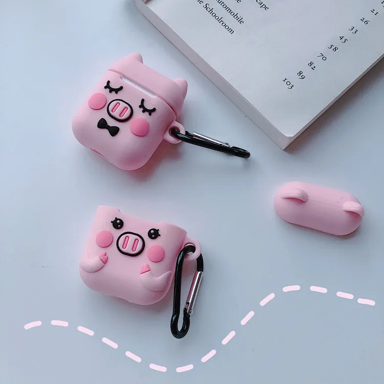 Мультфильм большие глаза беспроводные наушники крышка для Apple AirPods аксессуары