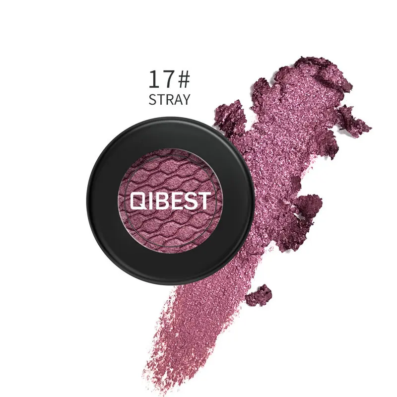 Qibest-E18022-17 Бренд qibest Набор теней для макияжа век картофельное пюре один Цвет высокие кружевные шелковые трусики перламутрового оттенка блеск Палетка теней Косметика для глаз E18022 - Цвет: Qibest-E18022-17