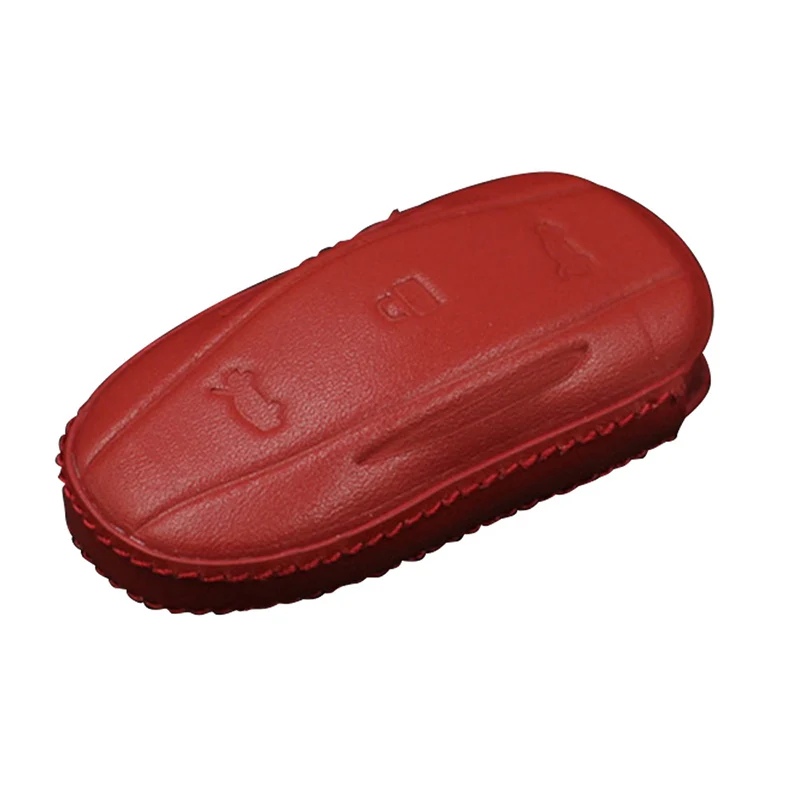 Новая защитная сумка для автомобильных ключей чехол-держатель из натуральной