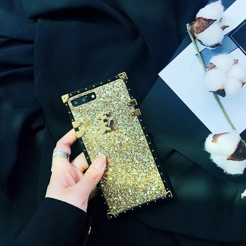 Selfan женский модный роскошный брендовый блестящий чехол для iPhone 6 s 7 8 Plus XS XR XSMAX