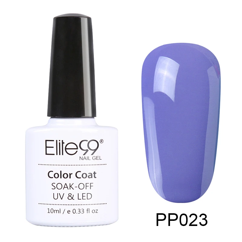 PP023 Elite99 фиолетовый цвет 10 мл Гель-лак замачиваемый УФ Гель-лак для ногтей для маникюра долговечный Гель-лак для ногтей - Цвет: PP023