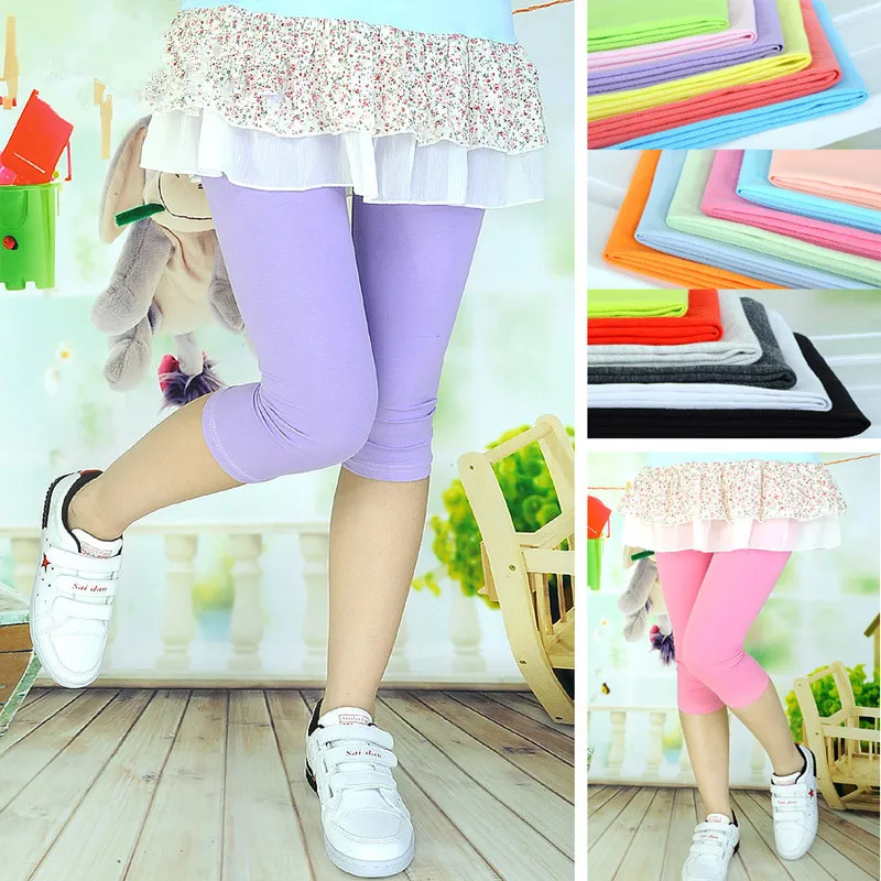 Брендовые летние леггинсы для девочек хлопковая детская одежда штаны малышей Roupas Infantis Menina|girls leggings|girls leggings