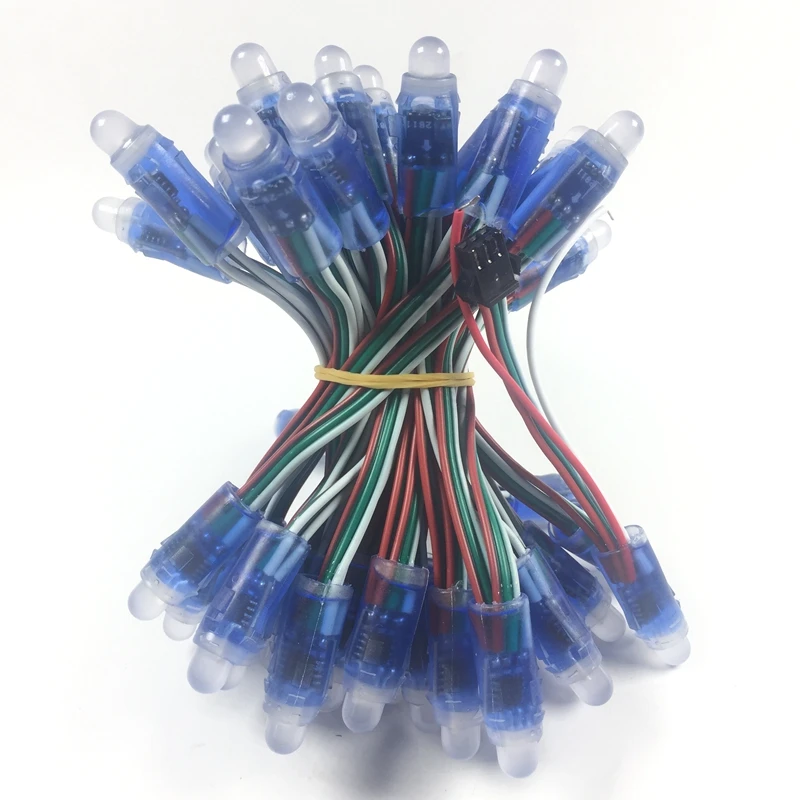1000 шт. 12 мм WS2811 2811 IC полноцветный пиксельный светодиодный модуль света DC 5 В вход