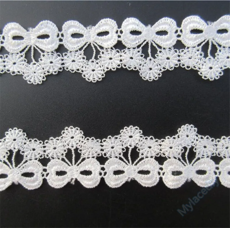 Бант из полиэстера 2 ярда с кружевной отделкой лента Швейное Ремесло | Дом и сад