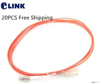 20pcs sc to lc fiber patchcords multimode simplex 2 0mm 62 5125um cable 1 2 3 5 7 10 mtr optical fibre jumper free shipping eli
