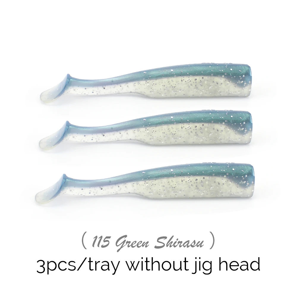 115Green Shirasu W& K Swing Shad Приманка 9 см x 8 г Swimbaits Черный Гольян действие Мягкая приманка Pro рыболовные снасти для большой рыбы рыболовные советы рок-рыба приманка - Цвет: 115Green Shirasu