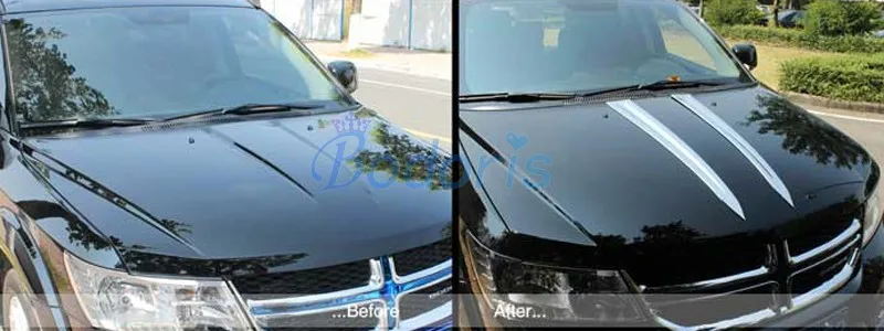 Аксессуары для Dodge Journey JUCV Fiat Freemont 2011 2012 2013 отделка капота автомобиля украшения Chrome Тюнинг автомобилей