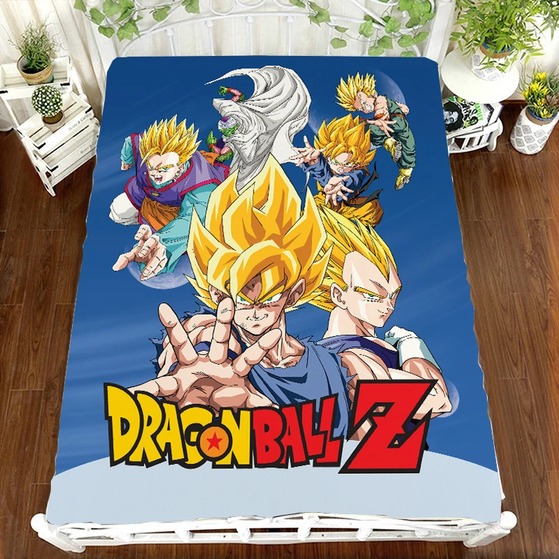 Аниме Dragon Ball Z Super Saiyan Son Goku плоский лист 3D постельное белье косплей мультфильм печать Otaku Kawaii otaku постельное белье