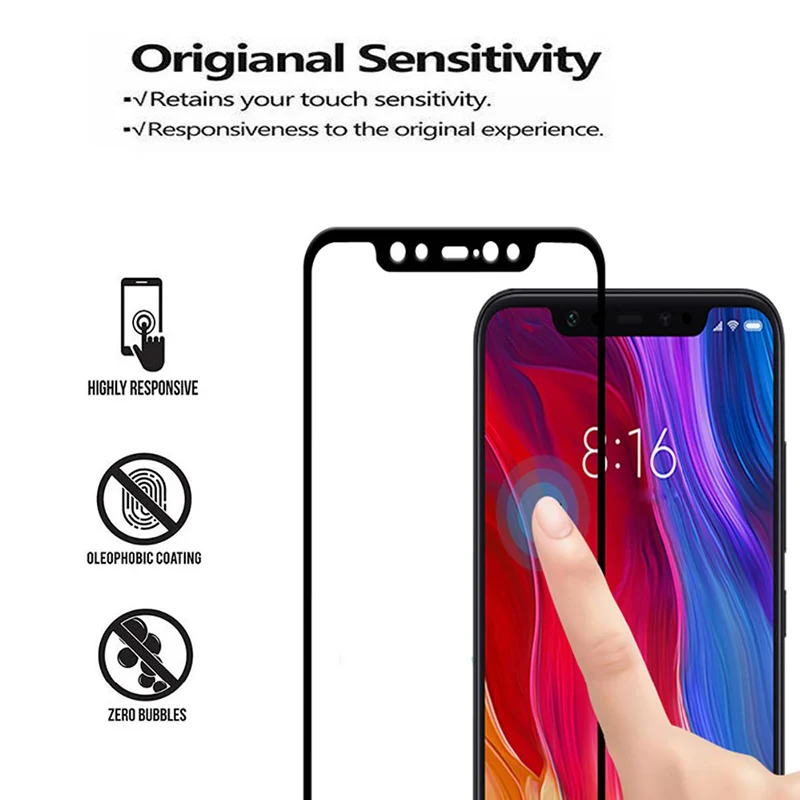Закаленное стекло для Xiaomi mi 8 lite 8pro mi 8 8se полное покрытие экрана протектор для Xio mi 8 светильник профессиональная защитная пленка на xia mi 8