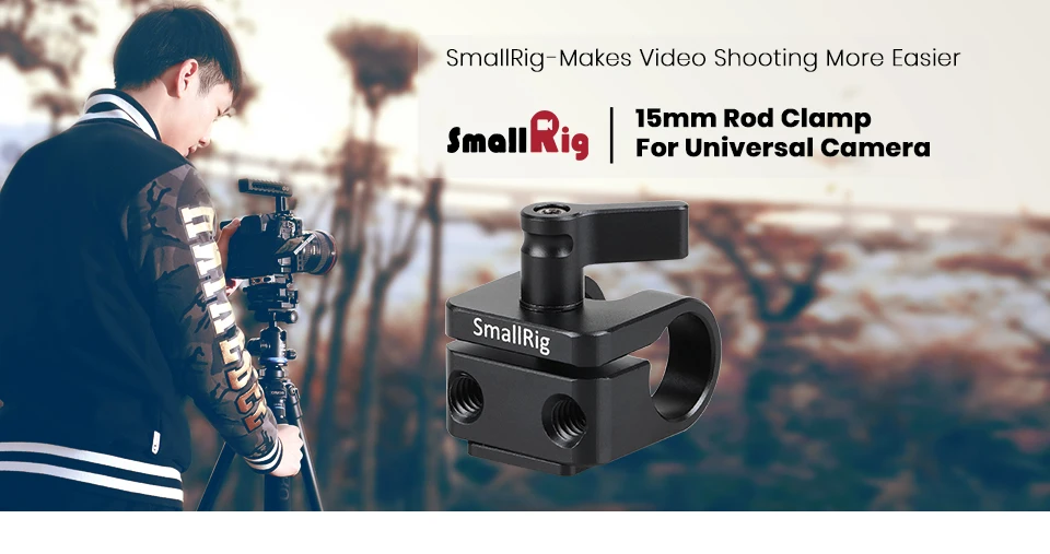 SmallRig Стандартный 15 мм стержень зажим с Горячий башмак крепление используется для любой обуви крепление стиль аксессуары-1597