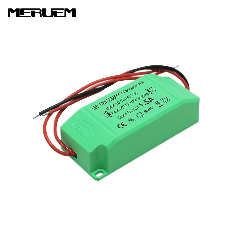 Высокое качество выход DC12V 1.5A 18 Вт источник постоянного тока светодиодный