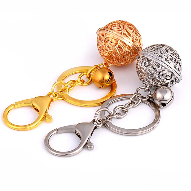 Винтаж полые Белл цепочка для ключей Мода Monchichi порте скрипичный ключ цинковый