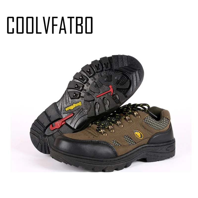 Green-Breathable COOLVFATBO/мужские рабочие и защитные ботинки; уличные мужские военные ботинки со стальным носком; противоскользящие ПРОКАЛЫВАЮЩИЕ ботинки; размер E46 - Цвет: Green-Breathable