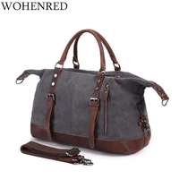 mens travel bags vintage leather canvas carry on luggage bags big men duffel bags travel tote large weekend bag overnight