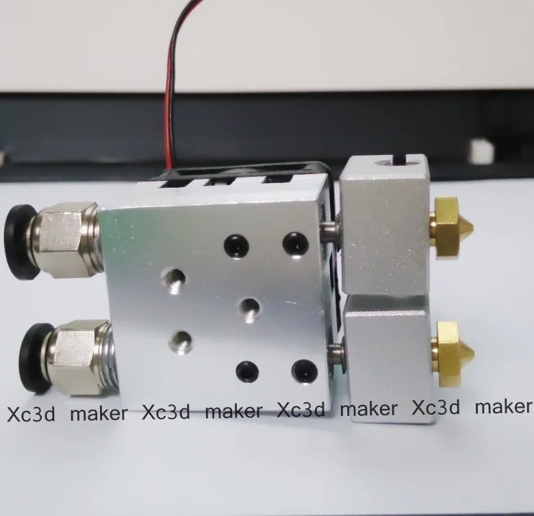 3d принтер двойной экструдер mk8 e3d v6 0.2 мм/0.3 мм/0.4 мм насадка комплект reprap prusa i3 impressora
