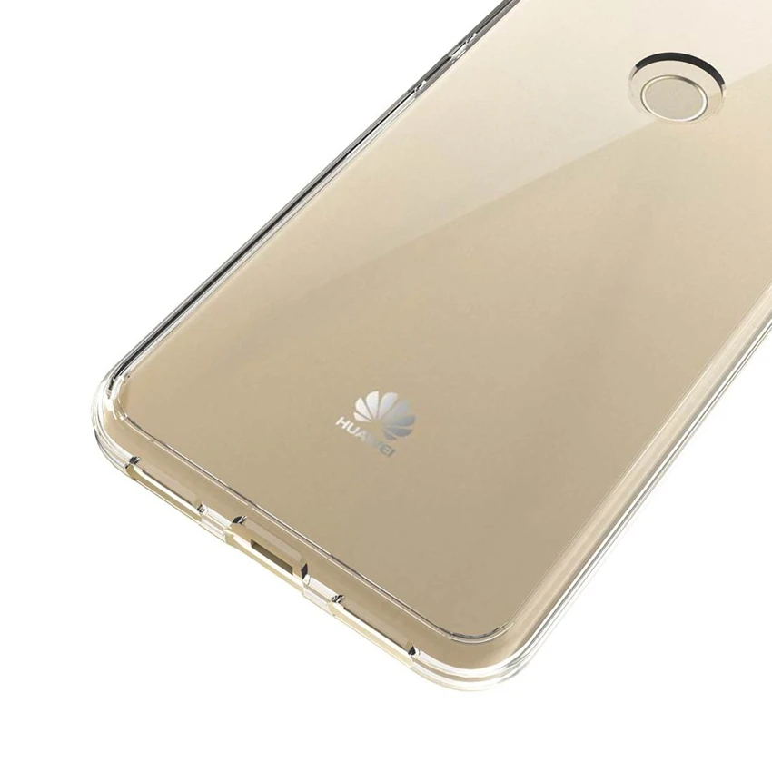Мягкий чехол из ТПУ/поликарбоната для Huawei P8 Lite 2017 ударопрочный Прозрачный