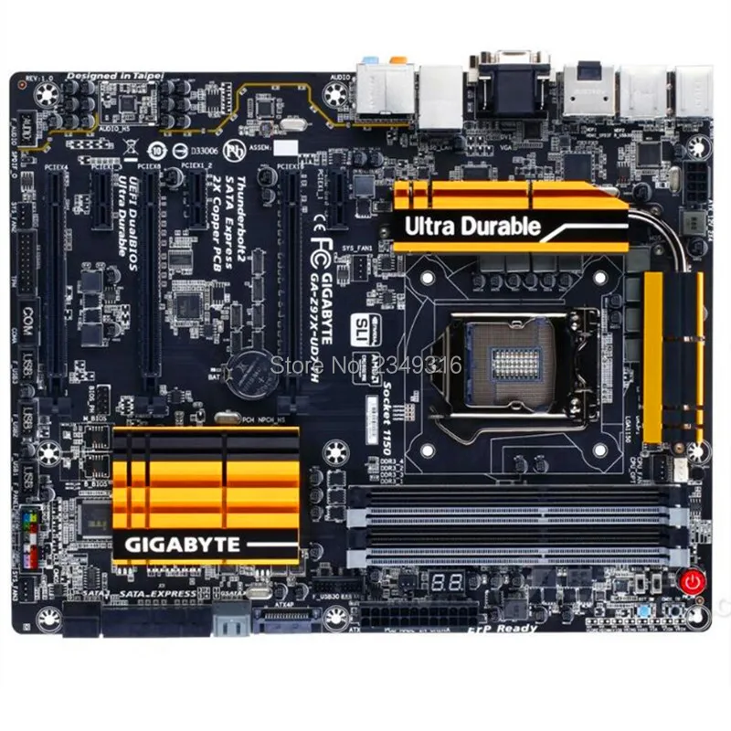 Оригинальная десктопная Материнская плата Gigabyte GA Z97X UD7 TH материнская Z97 LGA 1150 i3 i5 i7