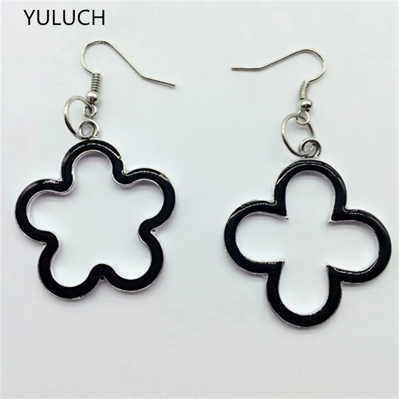 Женские винтажные серьги в форме веера роскошные яркие из Южной Кореи со