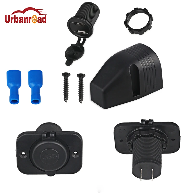 Urbanroad водонепроницаемый 12v автомобильный мотоцикл Лодка прикуриватель зарядное