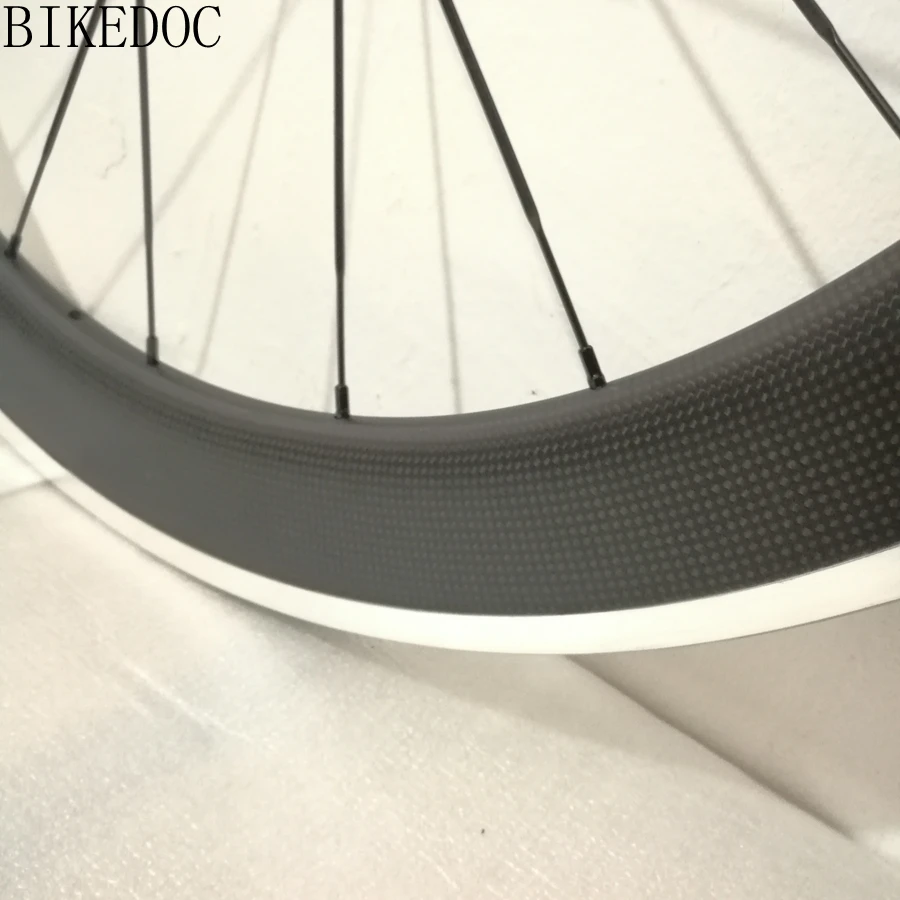 BIKEDOC колеса из углеродного сплава 60 мм клинчер 700C 3K Углеродные тормозная