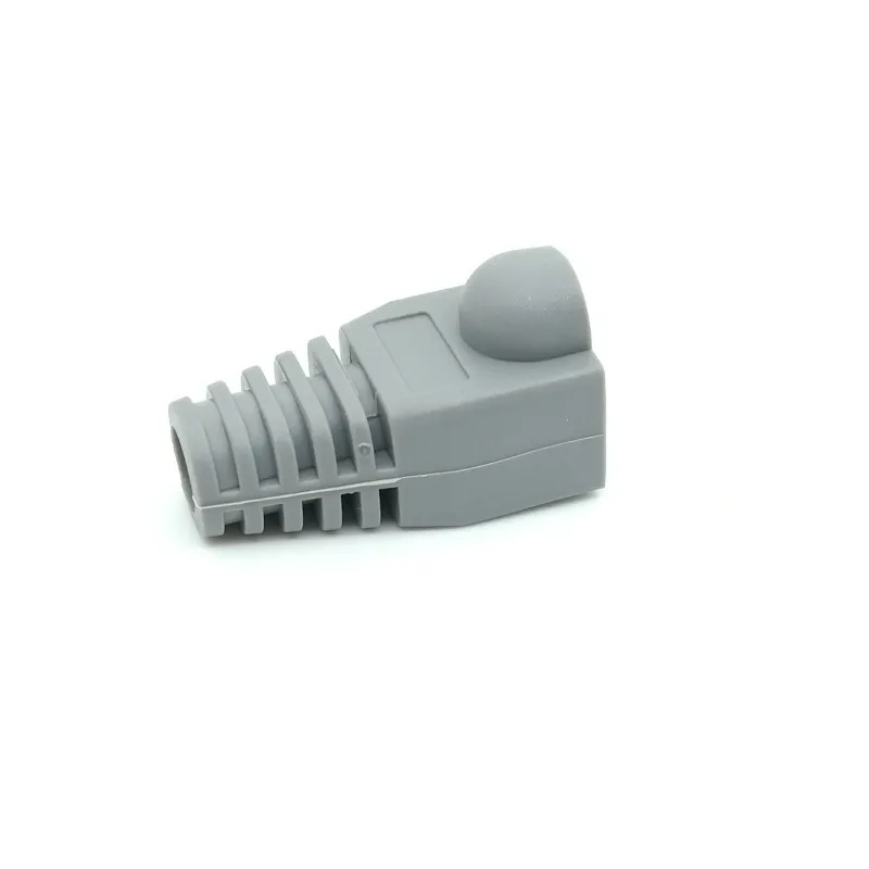 100 шт./лот rj45 шапки cat5 cat5e cat6 сетевые ботинки ethernet кабель разъем rj 45 оболочка cat 6