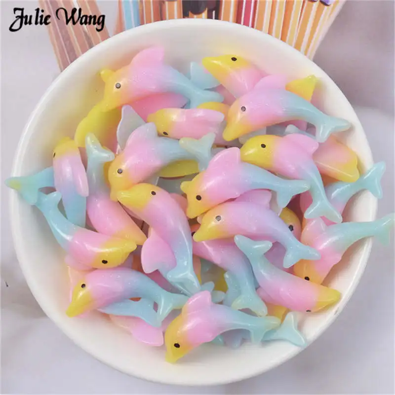 10 шт. имитация мультфильма Дельфин кабошон альбом для скрапбукинга из полимера DIY