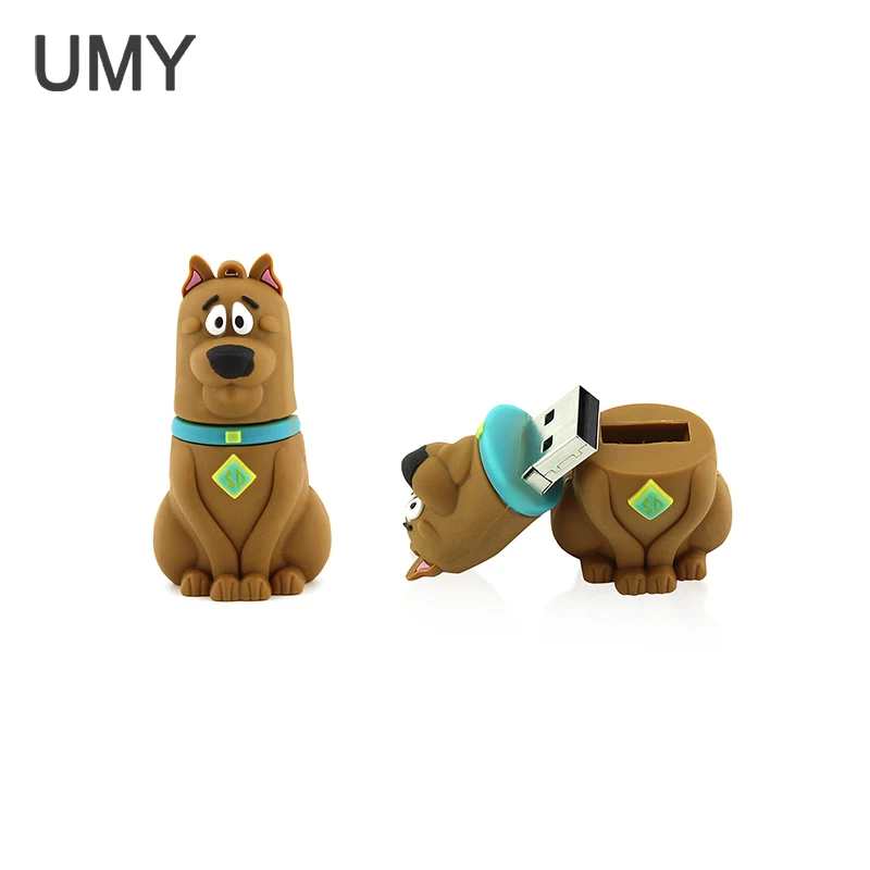 2018 новый год реальная емкость мультяшный щенок USB флеш-накопитель 4 ГБ 8 16 32 64