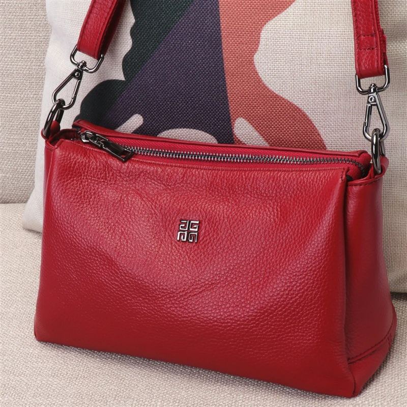 Женская кожаная сумка через плечо простая мессенджер из мягкой кожи 2019|Сумки с