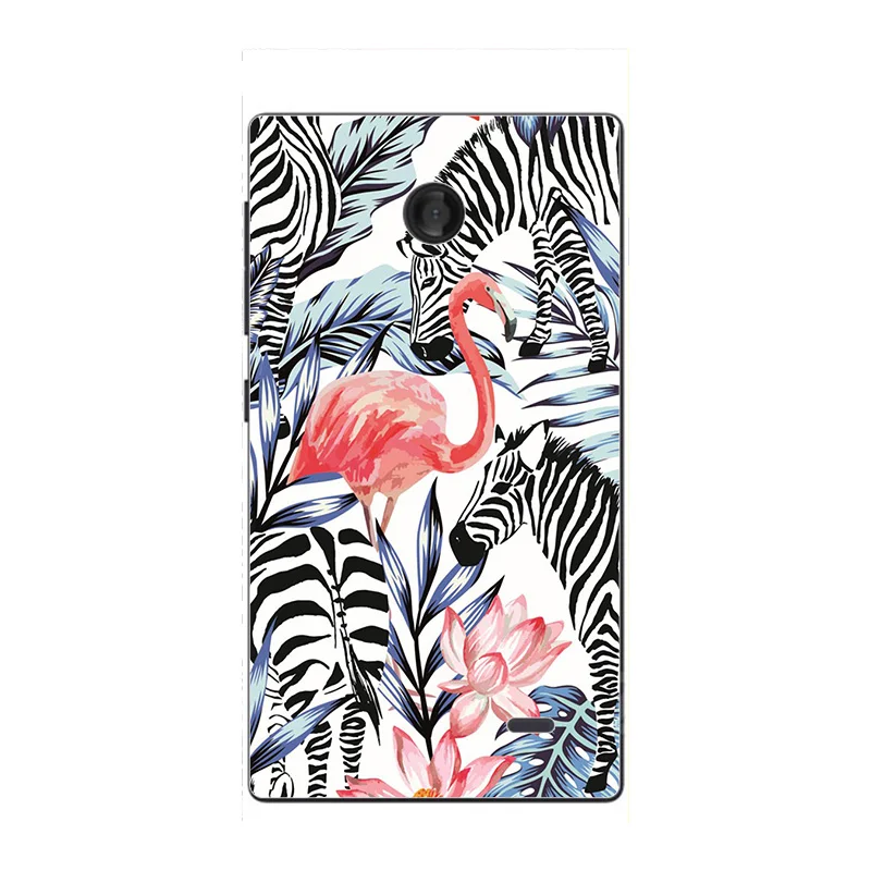 Модный чехол с мультяшным принтом для Nokia X Dual SIM A110 RM-980, чехол для телефона с изображением кота, пейзажа, задняя крышка