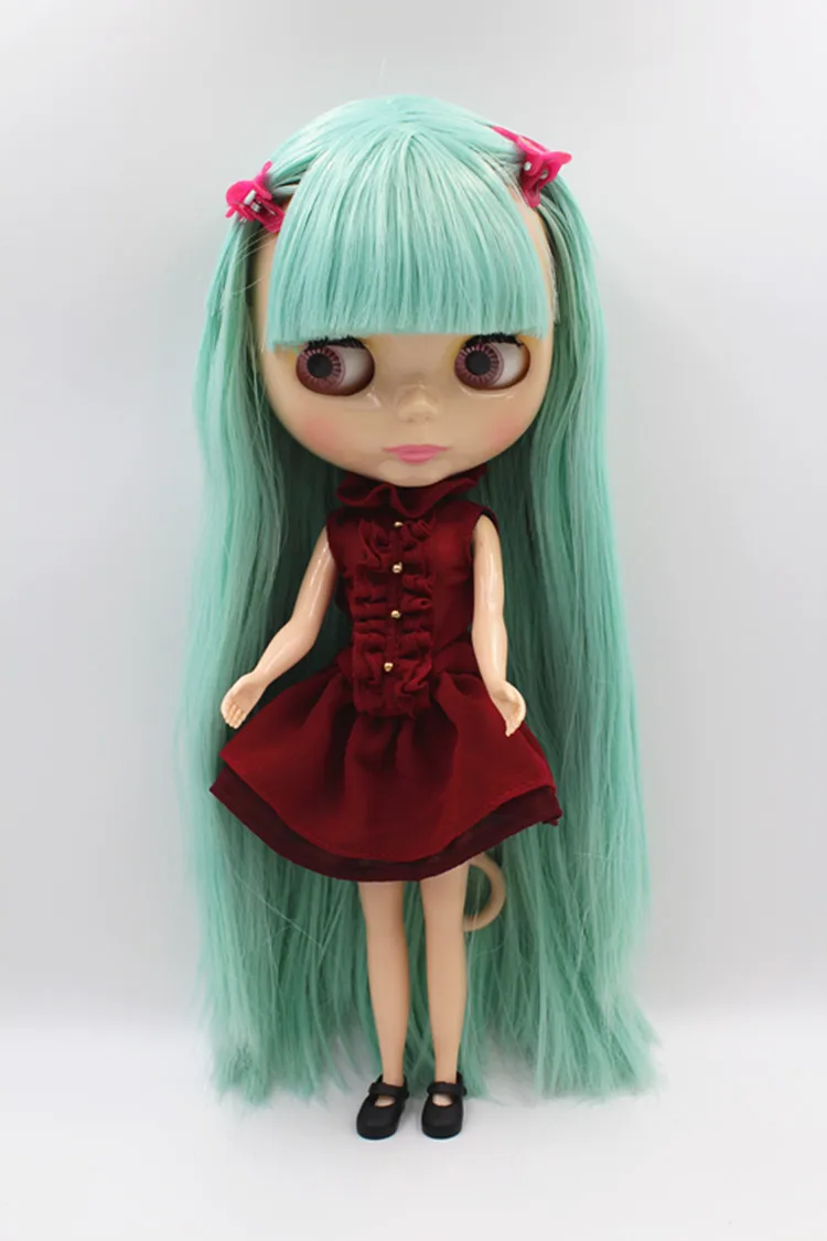 Blygirl кукла светло зеленый Liu Hai кукла с прямыми волосами, 30 см кукла 1/6 Блит кукла Мода, обычное тело суставов 7