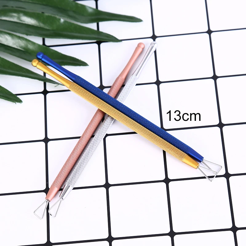 

Triangle Stick Rod UV Gel Polish Remover Culticle Pusher Stainless Steel Manicure Nail Art Tool for Removing Gel Varnish